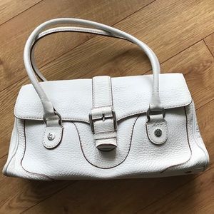 Michael Kors White Leather Bag